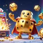 Miso 88 showcases an exciting jackpot scene with a golden dice golem and vibrant casino elements.
