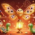 Experience thrilling gameplay with Ko66 đăng nhập through vibrant casino illustrations featuring a butterfly and gold elements.