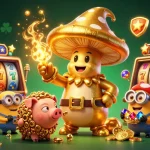 win789 đăng nhập nổ hũ highlights a dynamic scene with golden magic and vibrant gaming elements