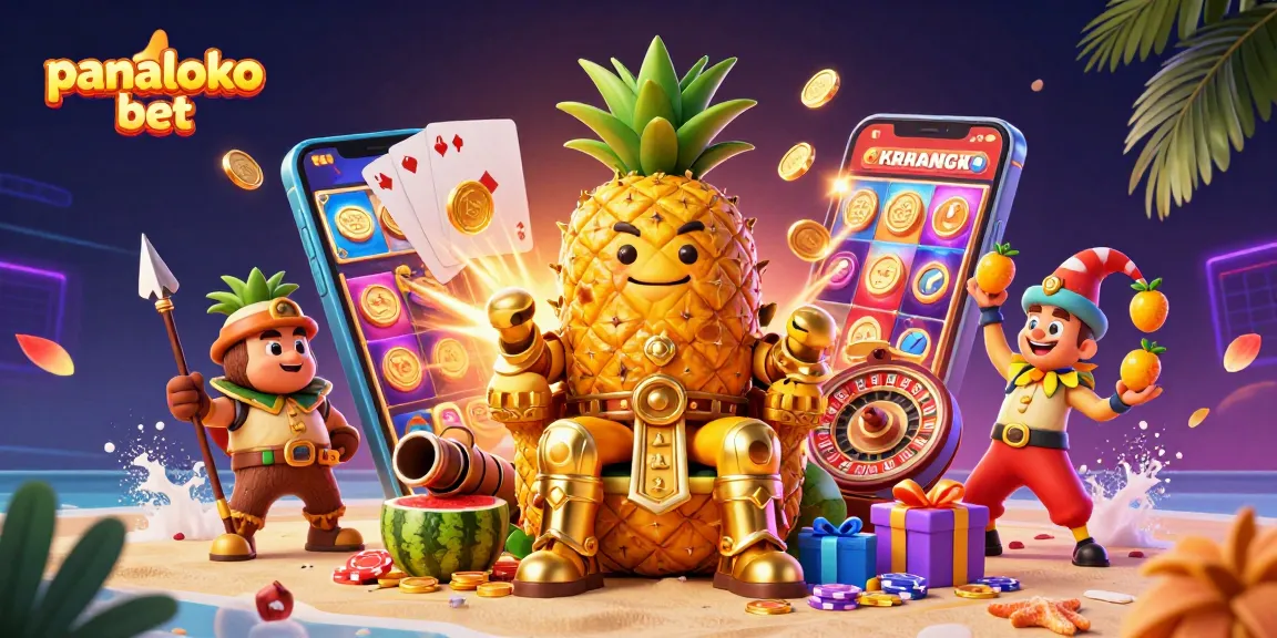 Experience thrilling gaming action with panaloko bet in this vibrant arcade-themed 3D illustration.