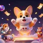 Engage with Fun88's exciting lottery experience in a vibrant, animated casino scene.