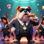 Win big with dn88s in this lively casino scene featuring a bulldog mafia boss.