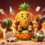 Experience the fun and excitement of gg88 with a vibrant casino-themed 3D illustration featuring unique characters.